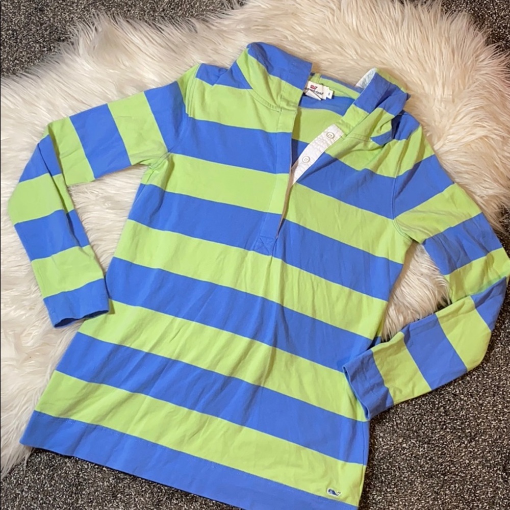 Vineyard Vines Hooded Long Sleeve Polo